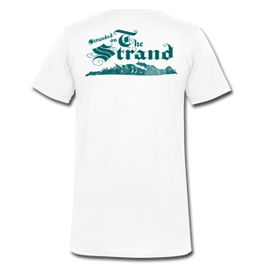 Stranded On The Strand - Men's V-Neck T-Shirt - white