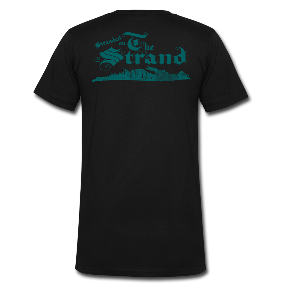 Stranded On The Strand - Men's V-Neck T-Shirt - black