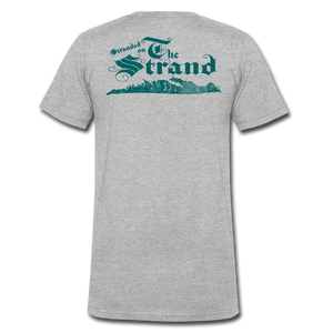 Stranded On The Strand - Men's V-Neck T-Shirt - heather gray