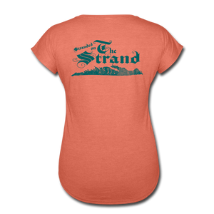 Stranded On The Strand - Women's Tri-Blend V-Neck T-Shirt - heather bronze