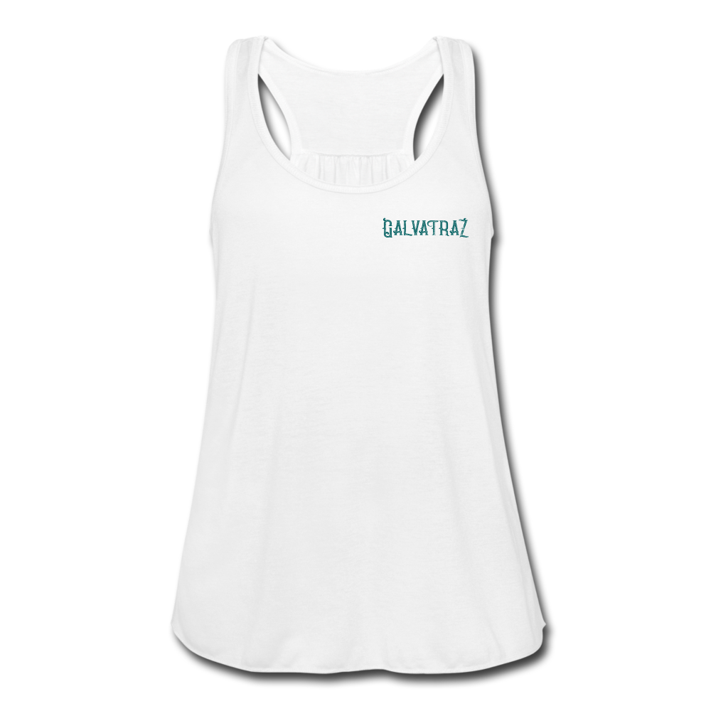 Stranded On The Strand - Women's Flowy Tank Top by Bella - white