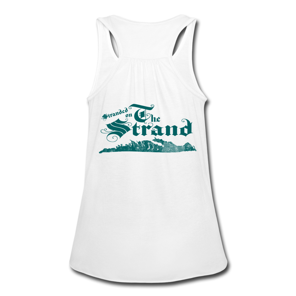 Stranded On The Strand - Women's Flowy Tank Top by Bella - white