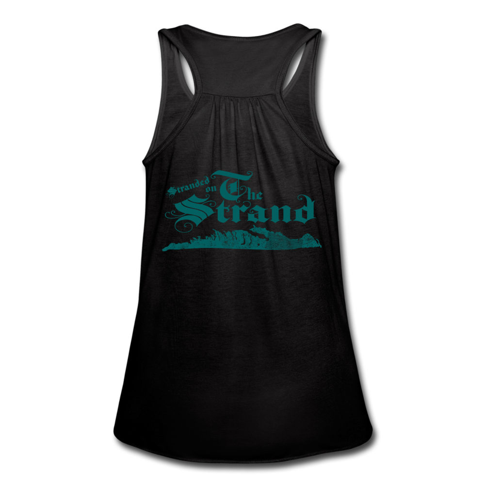 Stranded On The Strand - Women's Flowy Tank Top by Bella - black