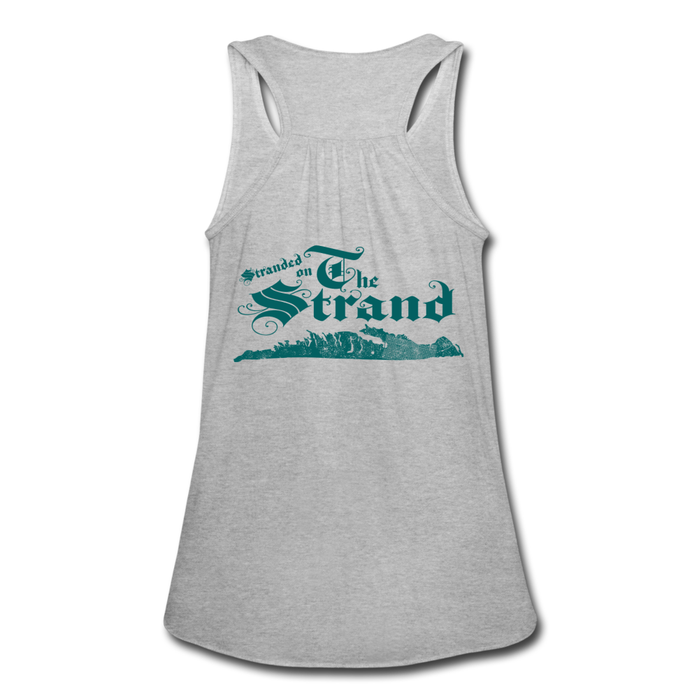 Stranded On The Strand - Women's Flowy Tank Top by Bella - heather gray