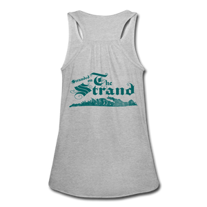 Stranded On The Strand - Women's Flowy Tank Top by Bella - heather gray