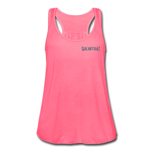 Stranded On The Strand - Women's Flowy Tank Top by Bella - neon pink
