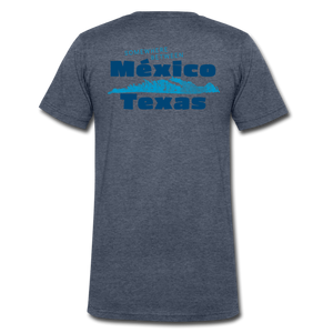 Somewhere Between Mexico and Texas - Men's V-Neck T-Shirt - heather navy