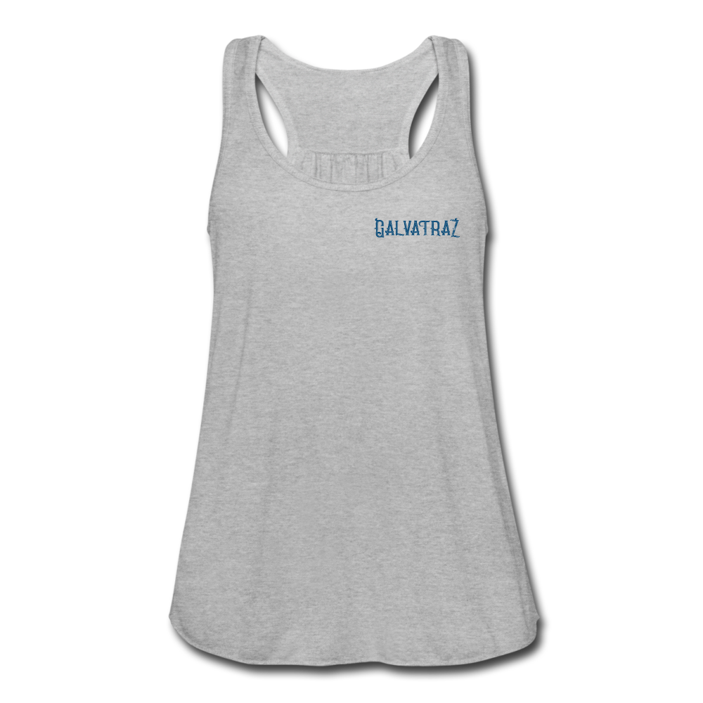 Somewhere Between Mexico and Texas - Women's Flowy Tank Top by Bella - heather gray