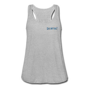 Somewhere Between Mexico and Texas - Women's Flowy Tank Top by Bella - heather gray