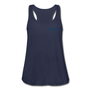 Somewhere Between Mexico and Texas - Women's Flowy Tank Top by Bella - navy
