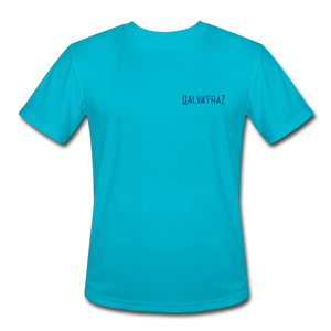 Somewhere Between Mexico and Texas - Men’s Rash Guard - turquoise