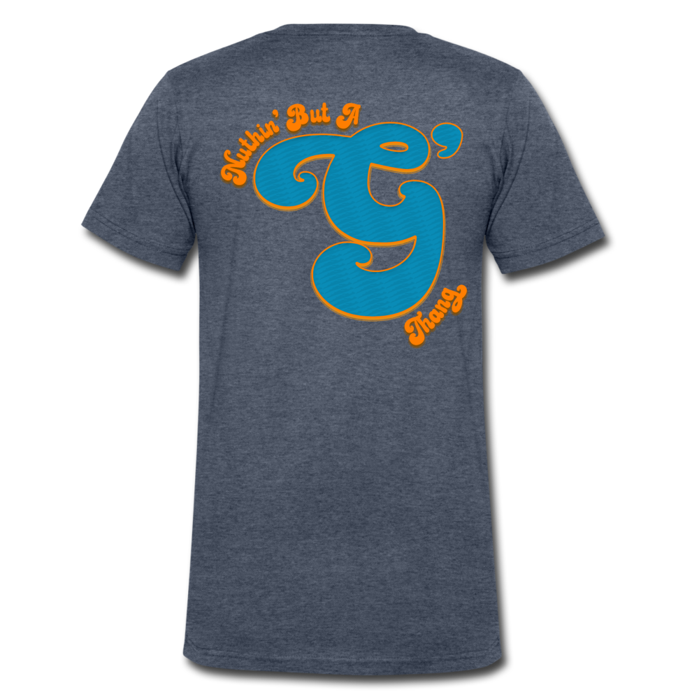 Nuthin' But A G Thang - Men's V-Neck T-Shirt - heather navy