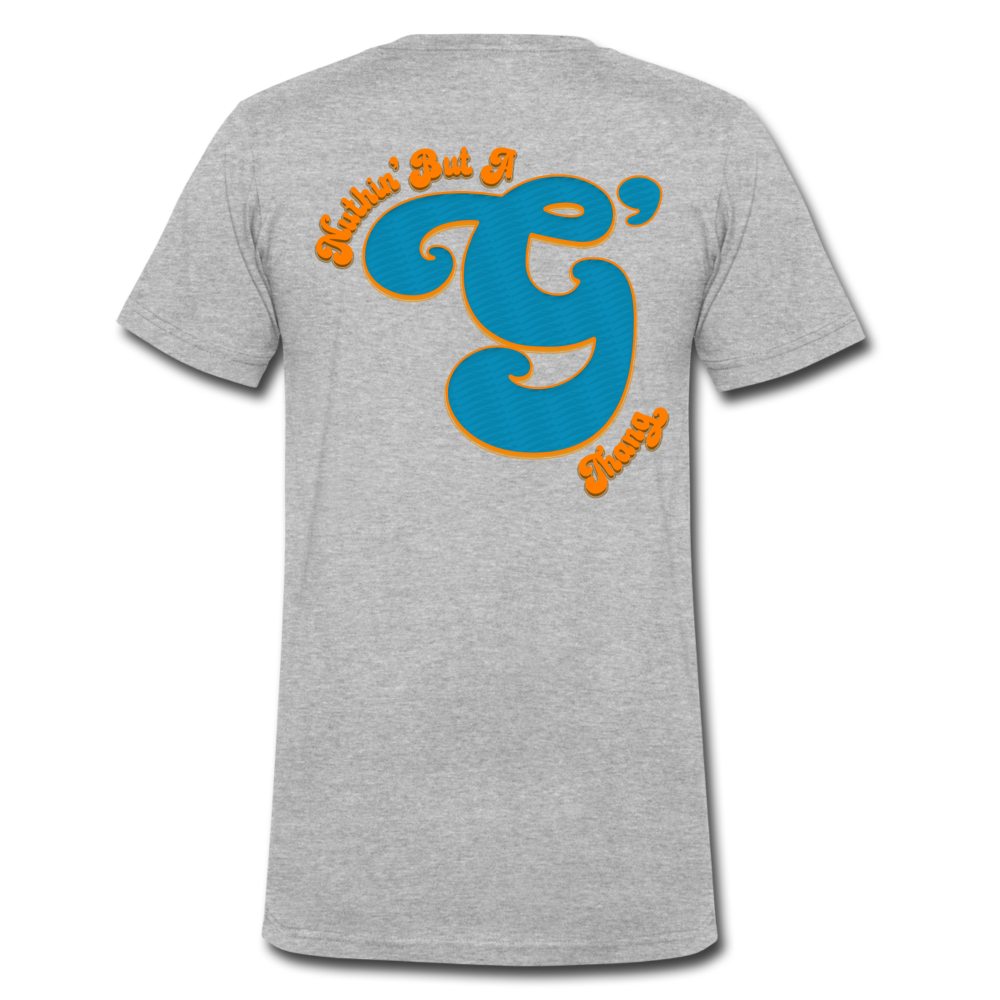 Nuthin' But A G Thang - Men's V-Neck T-Shirt - heather gray