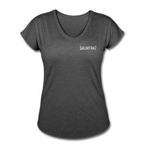 Come on Vacation Leave on Probation - Women's Tri-Blend V-Neck T-Shirt - deep heather