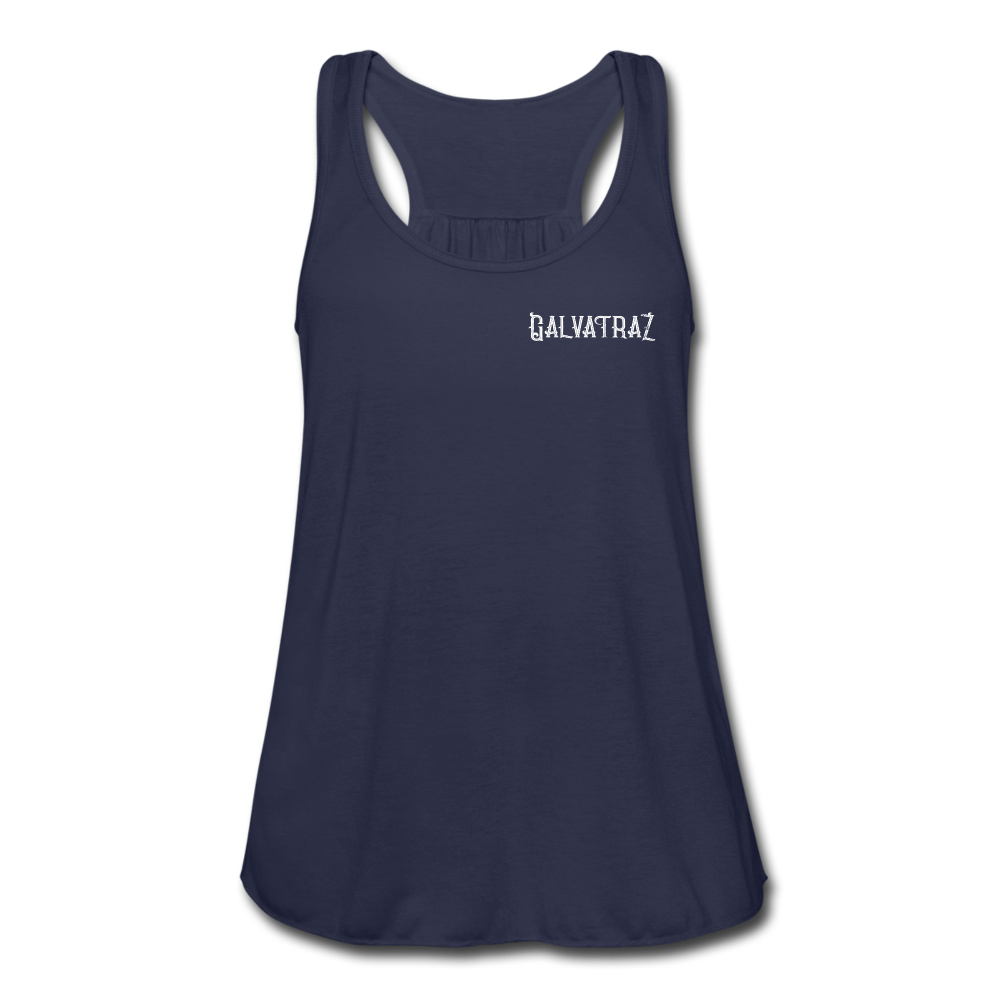 Come on Vacation Leave on Probation - Women's Flowy Tank Top by Bella - navy