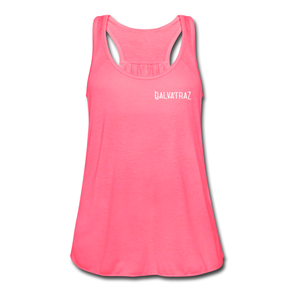 Come on Vacation Leave on Probation - Women's Flowy Tank Top by Bella - neon pink