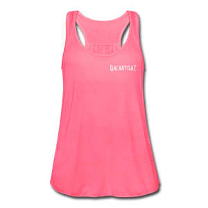 Come on Vacation Leave on Probation - Women's Flowy Tank Top by Bella - neon pink