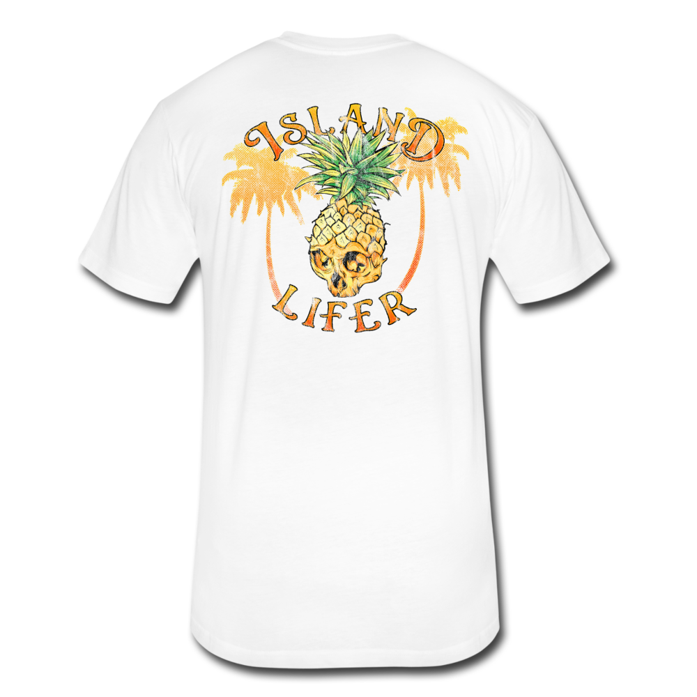 Island Lifer - Men's Super Soft Cotton/Poly T-Shirt - white