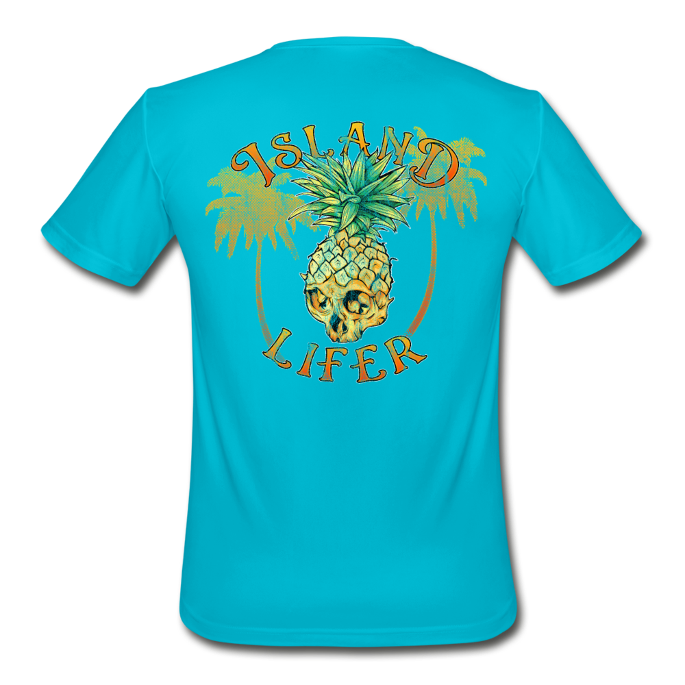 Island Lifer - Men’s Rash Guard - turquoise