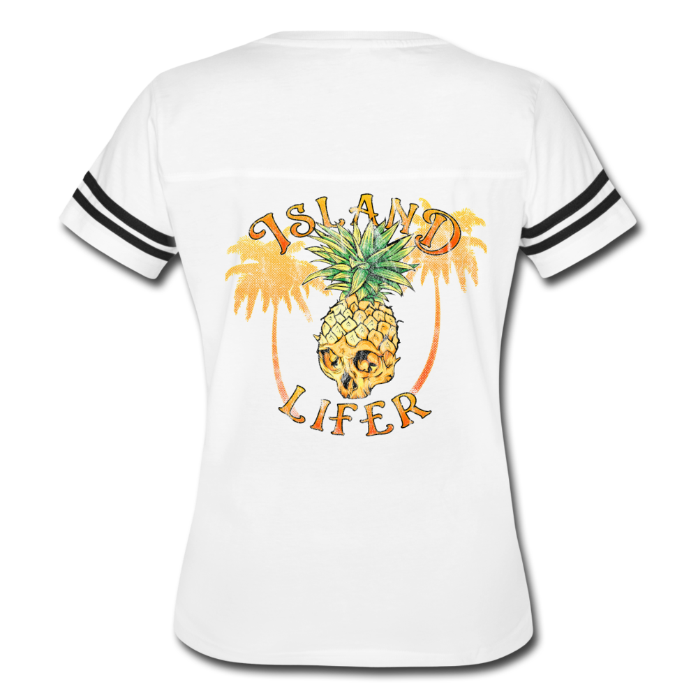 Island Lifer - Women’s Vintage Sport T-Shirt - white/black