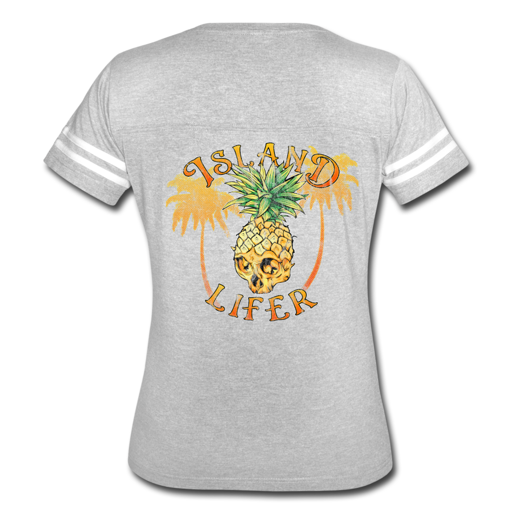 Island Lifer - Women’s Vintage Sport T-Shirt - heather gray/white