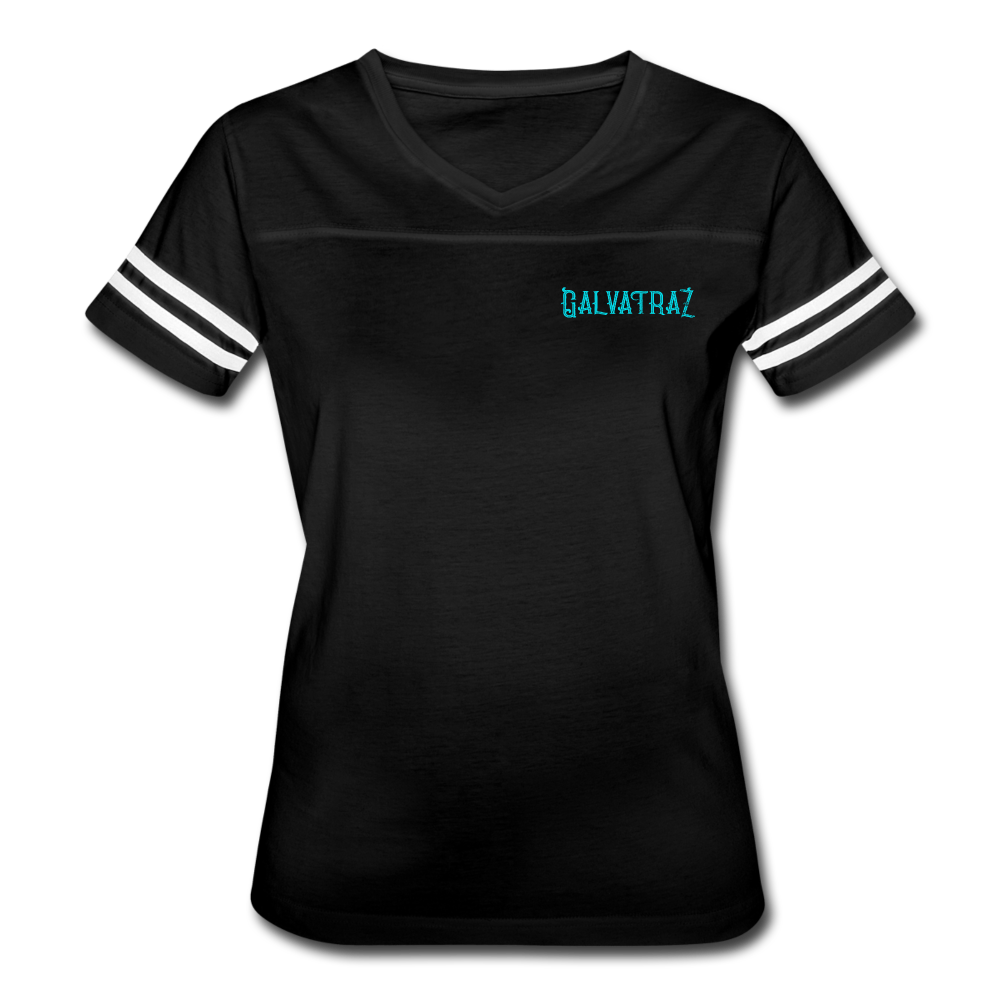 Beach Brain - Women’s Vintage Sport T-Shirt - black/white