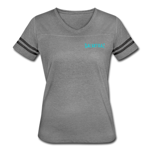 Beach Brain - Women’s Vintage Sport T-Shirt - heather gray/charcoal