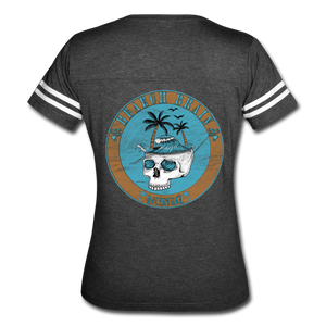 Beach Brain - Women’s Vintage Sport T-Shirt - vintage smoke/white