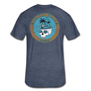 Beach Brain - Men's Super Soft Cotton/Poly T-Shirt - heather navy