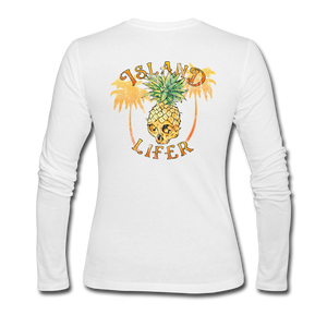 Island Lifer - Women's Long Sleeve Jersey T-Shirt - white