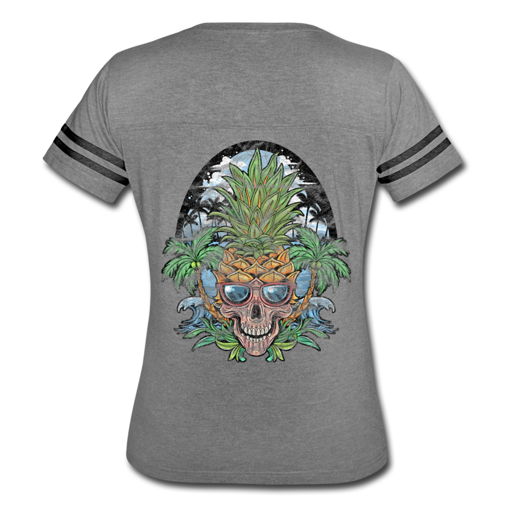 Pineapple Palms - Women’s Vintage Sport T-Shirt - heather gray/charcoal