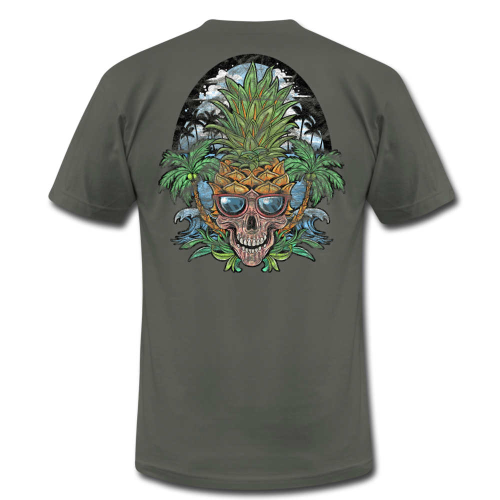 Pineapple Palms - Unisex Jersey T-Shirt - asphalt