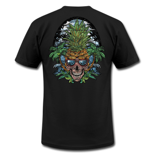 Pineapple Palms - Unisex Jersey T-Shirt - black