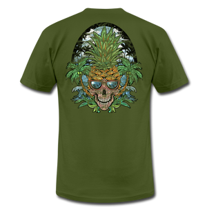 Pineapple Palms - Unisex Jersey T-Shirt - olive