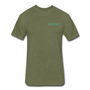 Pineapple Palms - Men's Super Soft Cotton/Poly T-Shirt - heather military green