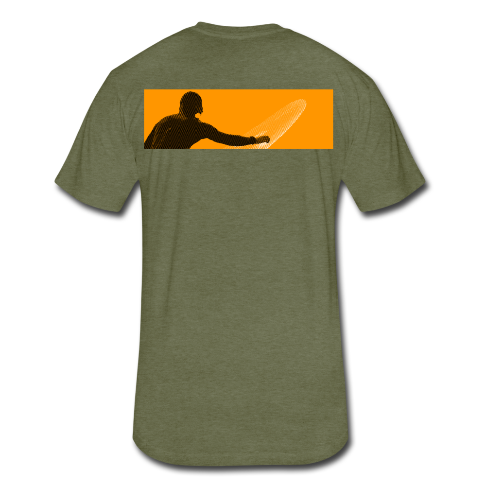 The Wave - Men's Super Soft Cotton/Poly T-Shirt - heather military green