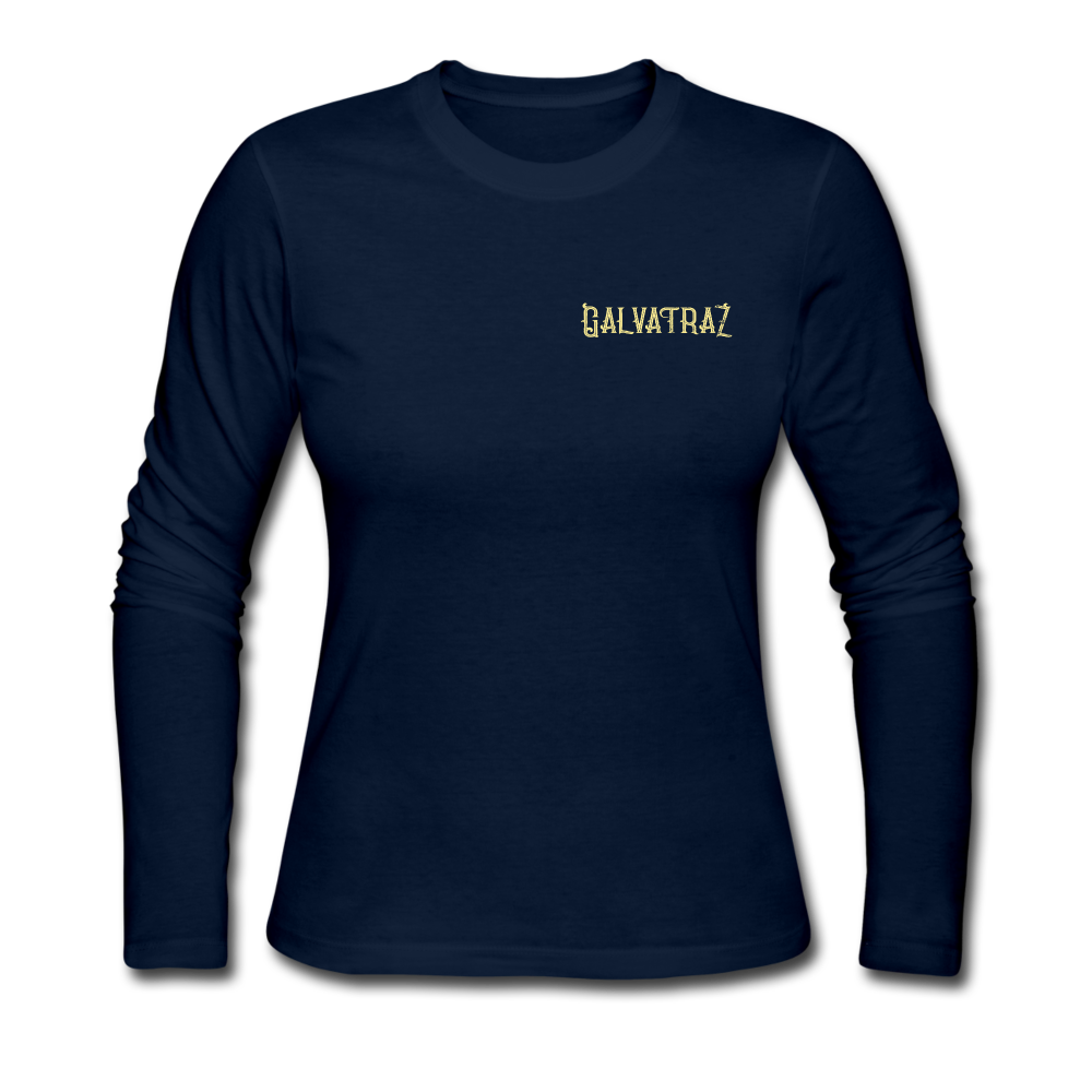 Surfer Girl - Women's Wideneck SweatshirtWomen's Long Sleeve Jersey T-Shirt - navy