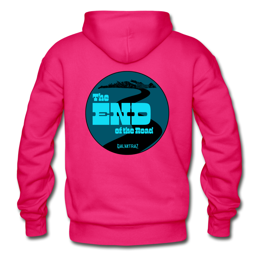 The END of the Road - Unisex Heavy Blend Adult Hoodie - fuchsia