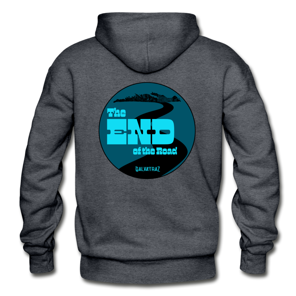 The END of the Road - Unisex Heavy Blend Adult Hoodie - charcoal gray