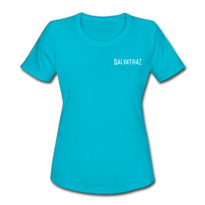 The END of the Road - Women's Rash Guard - turquoise