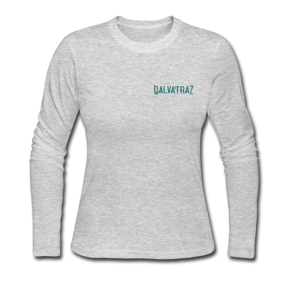 Stranded On The Strand - Women's Long Sleeve Jersey T-Shirt - gray