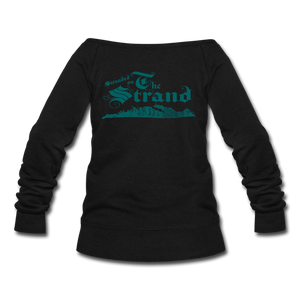 Stranded On The Strand - Women's Wideneck Sweatshirt - black