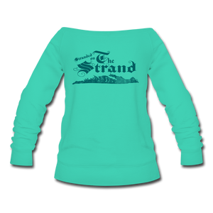 Stranded On The Strand - Women's Wideneck Sweatshirt - teal