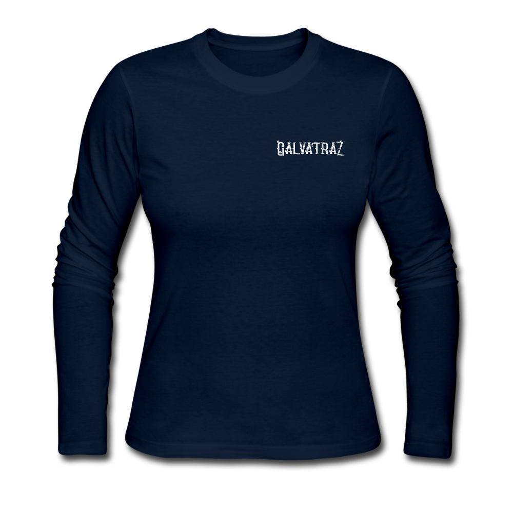 The END of the Road - Women's Long Sleeve Jersey T-Shirt - navy