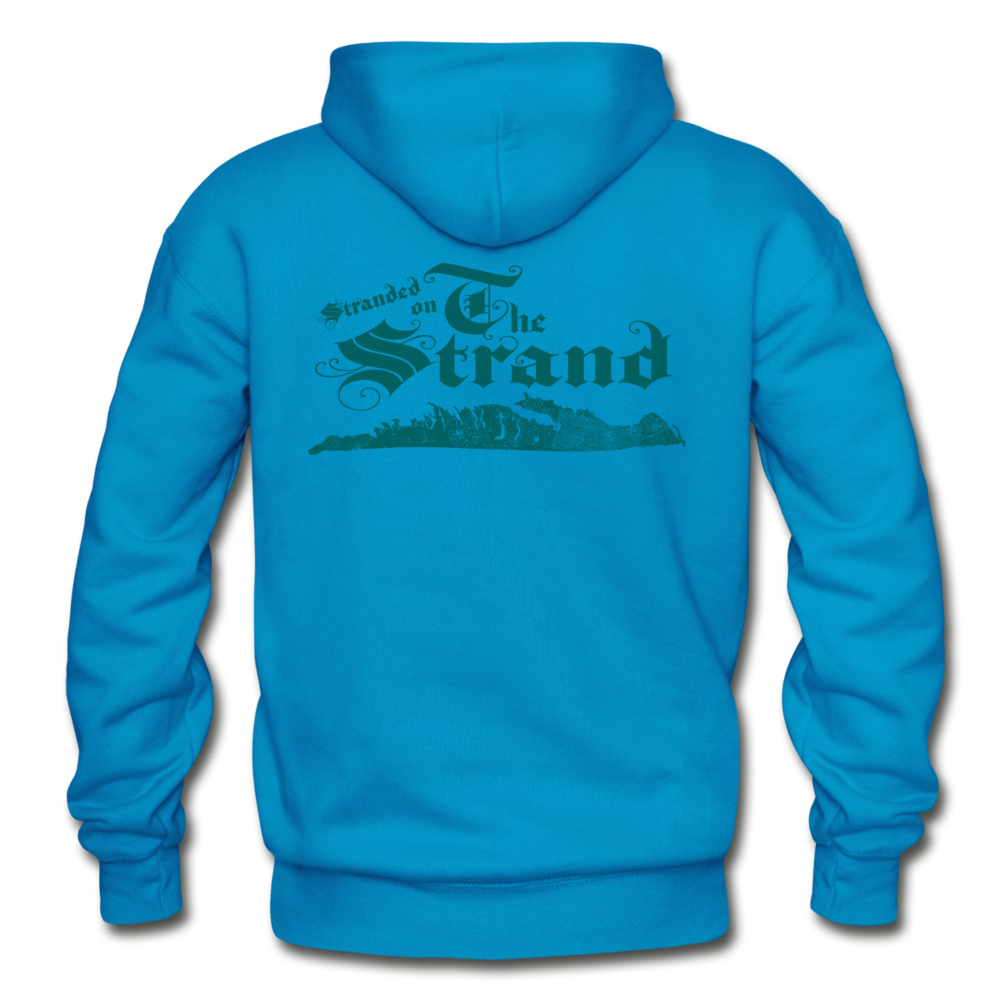 Stranded On The Strand - Unisex Heavy Blend Adult Hoodie by Gildan - turquoise