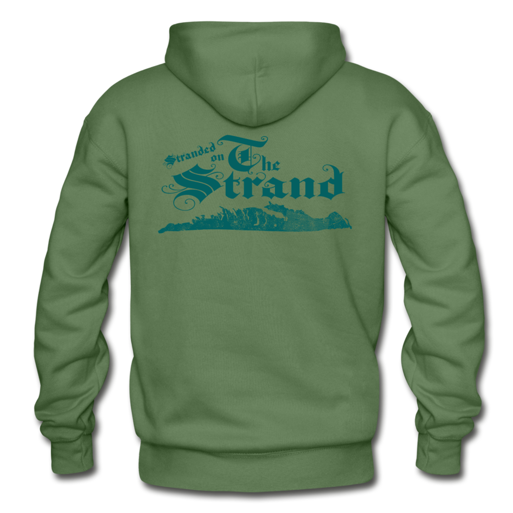 Stranded On The Strand - Unisex Heavy Blend Adult Hoodie by Gildan - military green