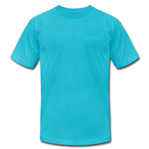 Live by The Sea -  Unisex Jersey T-Shirt - turquoise