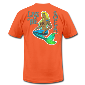 Live by The Sea -  Unisex Jersey T-Shirt - orange