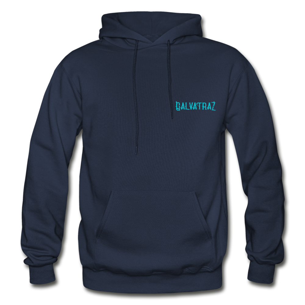 Live by The Sea -  Unisex Heavy Blend Adult Hoodie - navy
