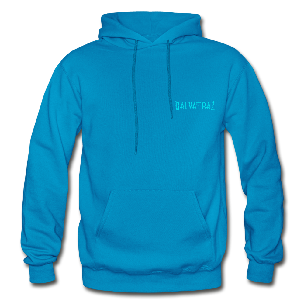 Live by The Sea -  Unisex Heavy Blend Adult Hoodie - turquoise